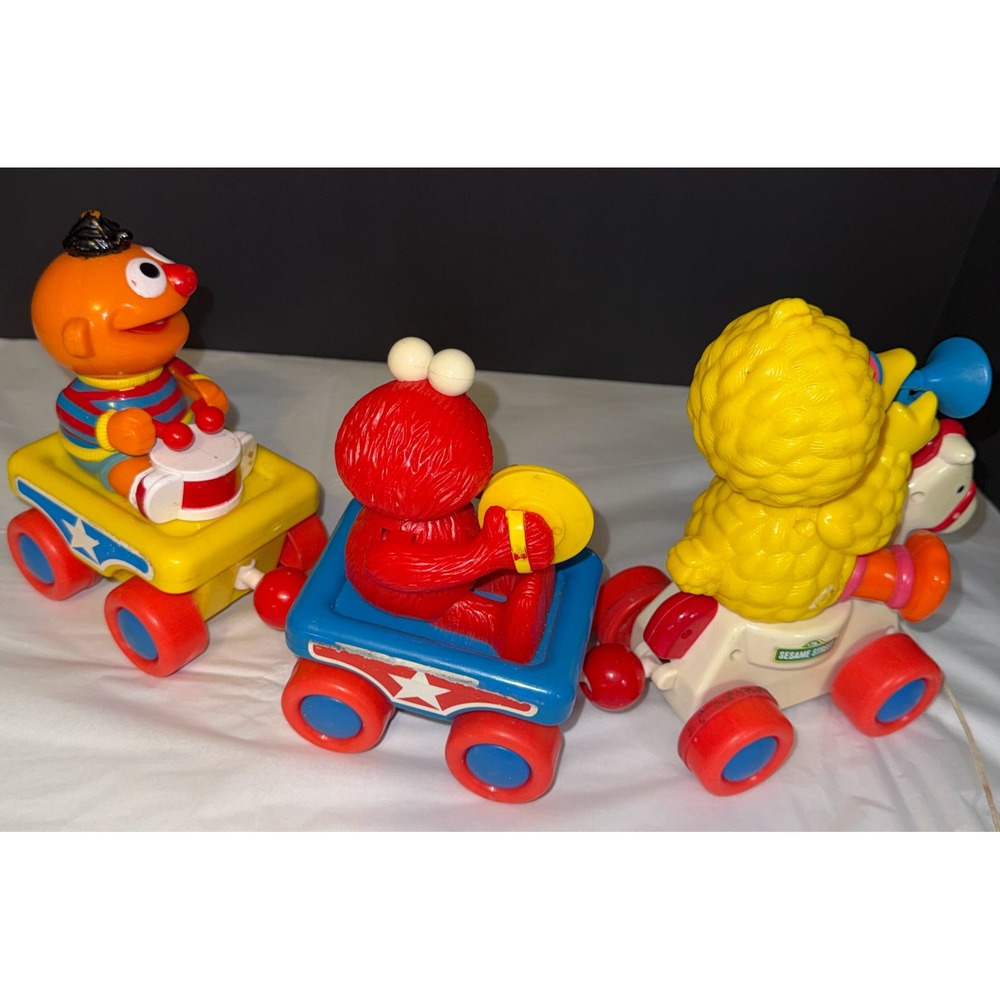 Sesame Street Tyco Musical Pull Toy Train Kids Unisex OS Multicolor Vintage 1992 - Picture 9 of 9